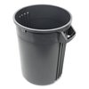 Impact Products 32 gal Round Cylinder Trash Can, Gray, Open Top, Plastic IMP 7732-3